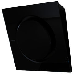 Elica Collection Mini IO Chimney Cooker Hood, Stainless Steel / Black